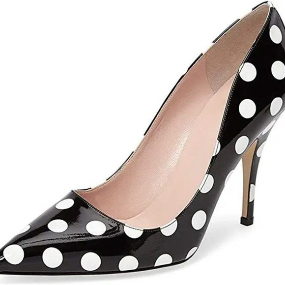 YDN Shoes Ydn Women Chic Pointed Toe Slip On Stilettos Mid Heel